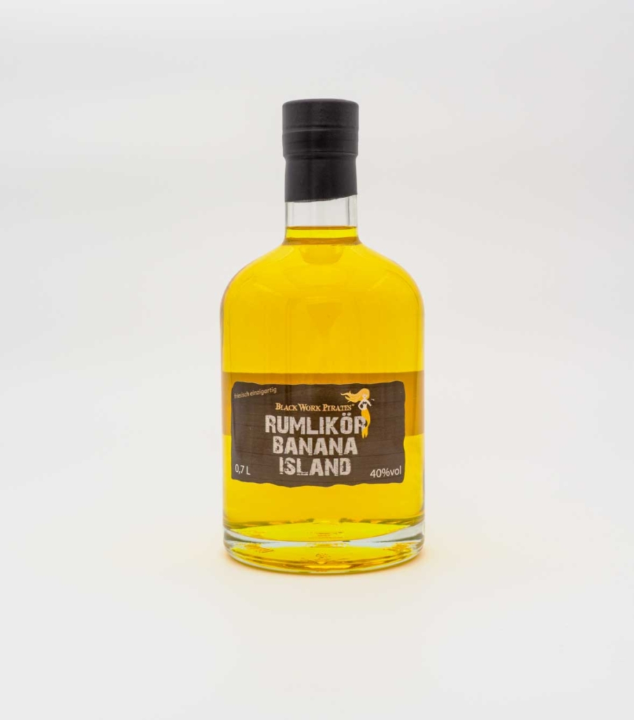 Black Work Pirates "Banana Island" Rumlikör 40, 0,7ltr