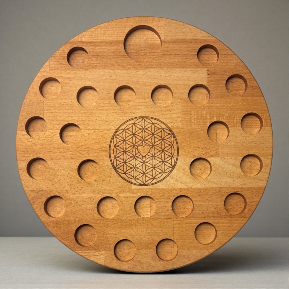 25 Oele Teller Tischaufsatz Buche gewachst Photoroom